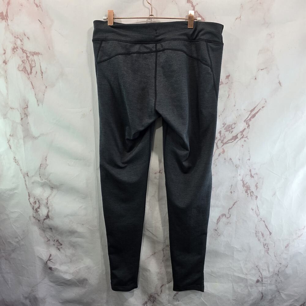 Title Nine Leggings Womens Large Black Gray High Rise Crop Eighth Day